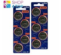 10 MURATA CR2430 Litio batteries 3V 300 MAH Cella a Moneta Bottone Exp 2033 sony