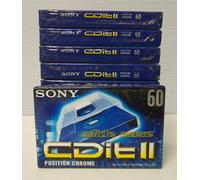 10 MUSICASSETTE CASSETTE AUDIO SONY CDIT II 60 POSITION CHROME IEC TYPE II NUOVE