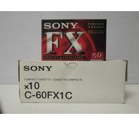 10 MUSICASSETTE CASSETTE AUDIO SONY FX 60 POSITION NORMAL IEC TYPE I NUOVE