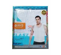 10 n. Gilet Dixcy Scott Classz da uomo comodo per interni in cotone/lino bian...