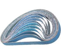 10 nastri abrasivi nastro zirconio per levigatrice aria pneumatica 330 x 10 mm