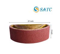 10 nastri abrasivi SATC tessuto 75x533 75x457 dimensione quantità selezionabile