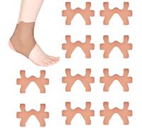 10 nastri kinesiotapes Precut per caviglie, cinesiologia sportiva, per distorsioni alla caviglia e guarigione delle lesioni, perfetto comfort, impermeabile nastro elastico (pelle)