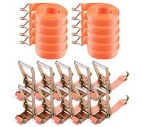 10 New Heavy Duty 10m X 50mm Ratchet Tie Down Strap Trailer Cargo Belt Truck Tie