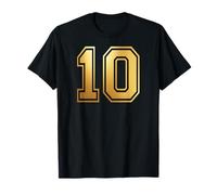 10 Numero Dieci Sport di Squadra Grafica Varsity Matching Maglietta