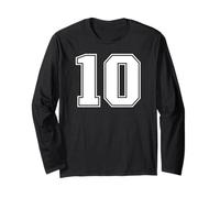 10 Numero Dieci Team Sports Graphic Design Varsity Matching Maglia a Manica