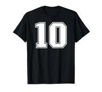 10 Numero Dieci Team Sports Graphic Design Varsity Matching Maglietta