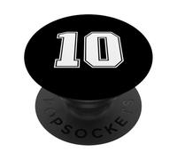 10 Numero Dieci Team Sports Graphic Design Varsity Matching PopSockets PopGrip Adesivo