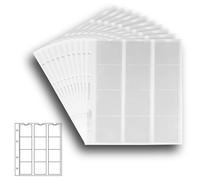 10 numismatic Prophila Kobra coin sheets, 12 pockets up to 44 mm diameter