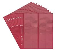10 Numismatic Prophila Kobra Coin Sheets, 20 Pockets up to 34 mm Ø, e.g. 5 DM, 2 DM