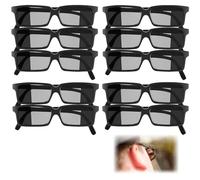 10 Occhiali da Agente Retrovisori Spia Nero - Divertenti per Cosplay e Parti Fotografiche