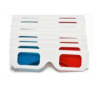 10 occhiali stereoscopici con cornice in carta, occhiali 3D, decorazioni per