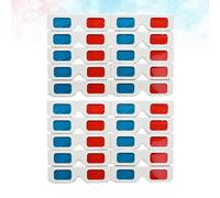 10 occhiali stereoscopici con cornice in carta, occhiali 3D, decorazioni per