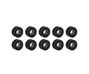 10 occhielli in gomma M6 per moto, per montaggio su copertura laterale, pannello carenatura, fissaggio e allineamento delle finiture