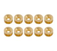 10 occhielli per decespugliatore, parti di ricambio in ottone per teste di falciatura, boccola guida linea, diametro esterno 14 mm, diametro interno 4,3 mm, accessorio per attrezzi da giardino