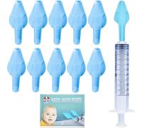 10 Olive Nasali per Lavaggi Neonato , Compatibili Con Siringa per Lavaggi Nasali