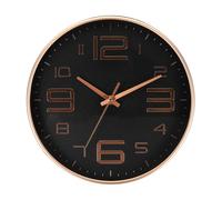 10" Orologio Parete,Batteria Funzionato Oro 3D Numeri Rotondo Orologi per Casa