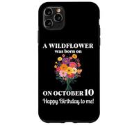 10 ottobre Nascita Fiore Calendula Cosmo Bouquet Compleanno Custodia per iPhone 11 Pro Max