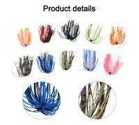 10 Pacchetti Silicone Jig Gonne per Esche da Pesca Basso Spinnerbait e Jigs for