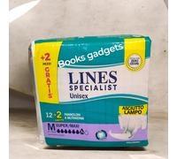 10 Pacchi (140 Pannoloni Mutandina) Lines Specialist Unisex Super Maxi Tg.M