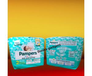 10 Pacchi (240 Pannolini) Pampers Baby Dry Pannolino Taglia 2 Mini (3-6 Kg)