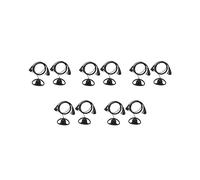 (10 Pack) 2Pin Advanced D Shape Clip-Ear Ptt Headset Auricolare Mic per 2 Way Radio Gp88S Gp300 Gp68 Gp2000 Gp88 Gp1840 Cp1240 A8 A6 A10 A12