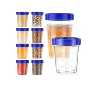 10 Pack 4oz Salad Dressing Container to Go,Small Containers with Lids Leakproof Condiment Container