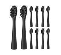 10 Pack Compatible with Wondersmile Electric Toothbrush Replacement Brush Heads, Black