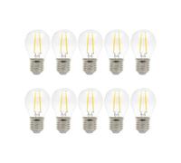 10 Pack E27 Ampoules de Filament LED 2W Ampoule Edison Vintage conomie d'nergie Edison LED Blanc Chaud 2700K Ampoules Rtro AC 220V
