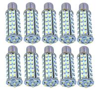 10-Pack HQRP 1156 BA15S 66-SMD LED Anteriore Giro Signal Luce Bulbi 97 S25 P21W