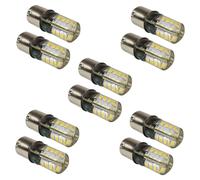 10-Pack HQRP 3W BA15S Base 32 LED Per 1141 / 1156 Luce Interna Del Camper