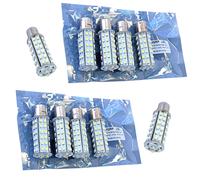 10-Pack HQRP 5W BA15s 66 LED SMD3528 Lampadina Cool Bianco 6300K-7000K 320-370