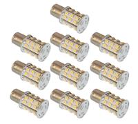 10-Pack HQRP BA15s Caldo Bianco LED Lampadina per #1141 Minnie Interno Luci