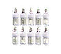 10-Pack LED Lamp Bulb E27/E14 15W Candle Light Bombillas 220V 96LED SMD 5730 Home Decoration Lamp for Spotlight (Color : Warm White Edition : E27 Base) (Cool White E27 Base)