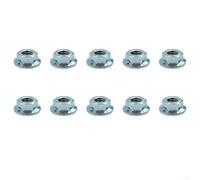 10-Pack M5-8 Locking Hex Nuts Metal Fastener | metal construction, M5-8 size, self-locking design, prevents loosening, 10-pack value