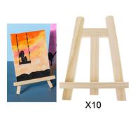 10 Pack Mini Display in Legno Cavalletto, Basamento in Legno per la