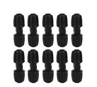 10 Pack Straight Water Connector for 16mm PE Hose | Drip Irrigation Fitting Easy No - Glue Install | Long - Lasting Garden Irrigation Connector for Balcony/Yard/Greenhouse