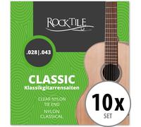 10 Packs Set 6 Corde de nylon per Chitarra Acustica Classica 028 - 043 Robusto