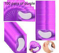 10 Paia/12 Paia/20 Paia/50 Paia/100 Paia Patch per Occhi Sinistro/Destro Viola, Patch per Estensione ciglia, Maschere per Occhi in Idrogel Idratante, Compagno per Estensione ciglia - Infuso con Idrata