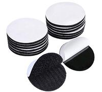10 Paia 5CM Versatili Adesivo Tondo Forte Nero Strisce Adesive Auto Hook and Loop Strips
