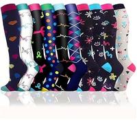 10 Paia Calze Compressione Graduata Uomo Calzini Gambaletti Donna Running Elastiche Accessori Socks Compressport Calza Compressive Compression Calzettoni