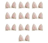 10 paia di applique a forma di orecchie di volpe clip per capelli portachiavi guanti vestiti materiali da cucito toppe accessori per capelli