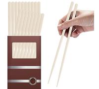 10 paia di bacchette in vetroresina, riutilizzabili lavabili in lavastoviglie, 24,5 cm, antiscivolo, per famiglia/hotel/ristorante, bastoncini giapponesi cinese/giapponesi, bianchi