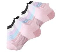 10 Paia Di Calze Ankle Traspiranti Multicolore Pastello Sportive Per Donne