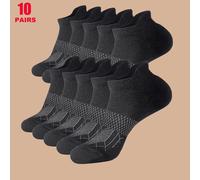 10 Paia Di Calze Ankle Traspiranti Multicolore Pastello Sportive Per Donne