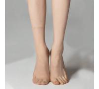 10 paia di calze velate trasparenti color carne senza cuciture per donne, calzini alla caviglia ultra sottili e cristallini per l'estate, autunno Tagli UnicaTessuto