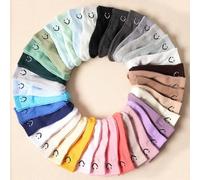 10 paia Di Calzini Casual A Ciurillo Per Ragazze Con Colori Solidi Casuali E Facce Sorridenti 8-12Y,1-2Y,2-3Y,12-16Y,3-8YA strisceTessuto in maglia