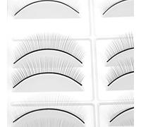 10 paia di ciglia pratiche, ciglia finte per l'estensione delle ciglia, ciglia finte nastro autoadesivo per la pratica del trucco del manichino