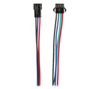 10 paia di connettori LED a spina maschio femmina SM a 4 pin, lunghezza 10 cm, cavo di collegamento madre per controller LED 24 AWG per kit adattatore per fascia luminosa LED RGB 5050 3528 WS2801
