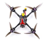 10 paia di eliche GF Hurricane 51466 MCK V2 da 5 pollici CW CCW a 3 pale grigio/rosa per parti di droni FPV con motore brushless 2207-2306 (51466V2 grigio, 10 paia)